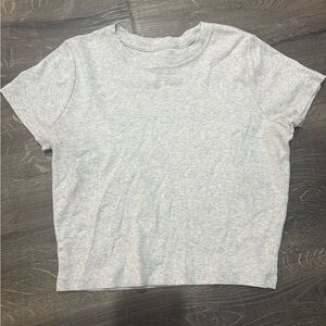 Hollister Light Gray Short Sleeve Tee